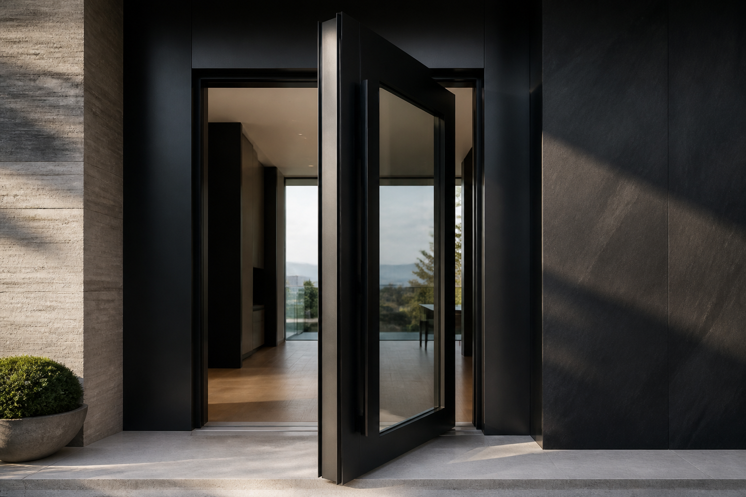 VLX 100 Pivot Door in Delray Beach, FL | TruePane Windows & Doors - detail 2